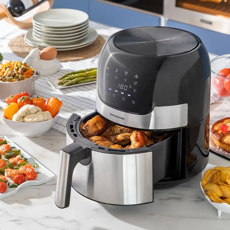 Friteuse à air InnovaGoods Fryinn 3500 Noir 1400 W 3,5 L Acier inoxydable