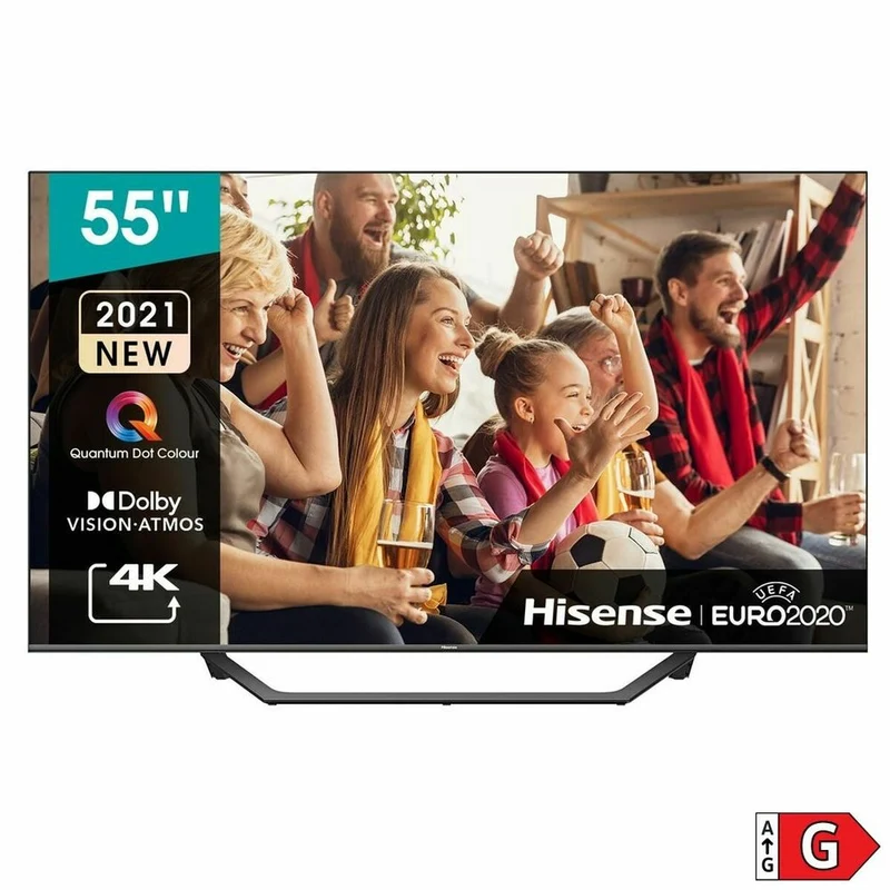 Téléviseur intelligent Hisense 55A7GQ 55" 4K Ultra HD QLED HDR10+ 480p LED D-LED