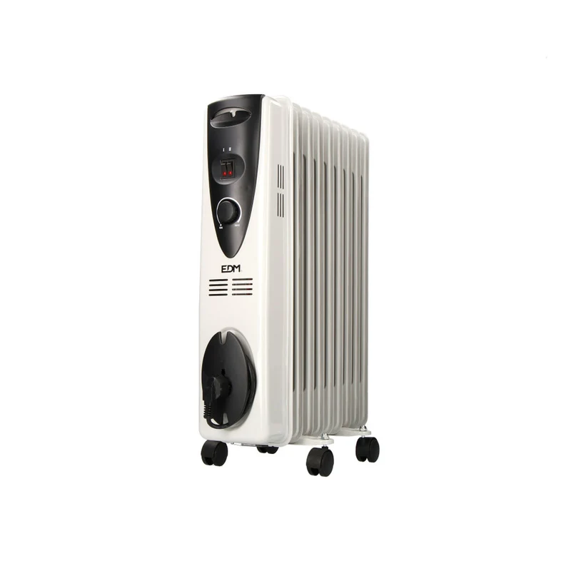 Radiateur à bain d'huile (9 chambres) EDM 07122 Blanc 2000 W
