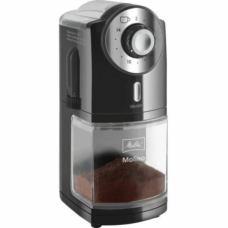 Moulin à café Melitta 1019-02 200 g plastique noir 1000 W 100 W