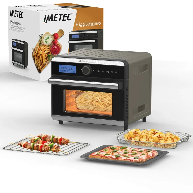 Friteuse à air IMETEC FRIGGI LEGGERO Noir Gris 1550 W