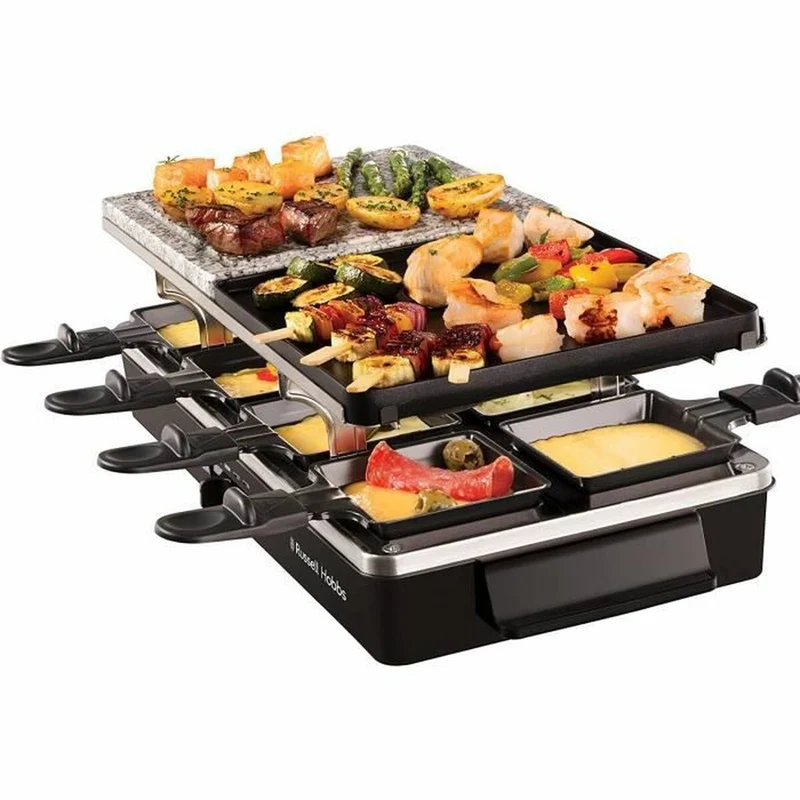 Plaque chauffante Russell Hobbs Raclette Noir