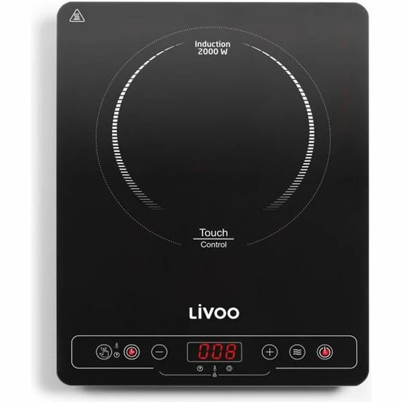 Plaque chauffante électrique Livoo DOC235 2000 W noir