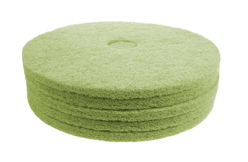 Tampons pour polisseuse à plancher - pour récurer - 20" (50,8 cm) - vert - boîte de 5