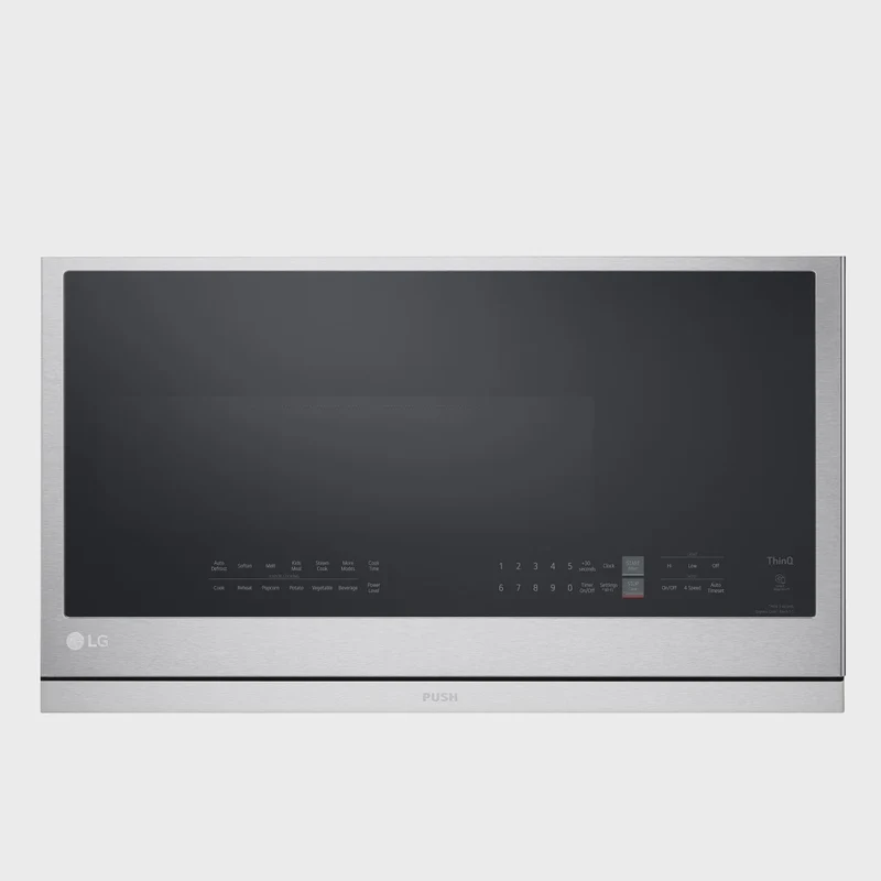 LG 2.1 cu. ft. Smudge Resistant Stainless Steel Over-the-Range Microwave with ExtendaVent / Model MVEL2137F
