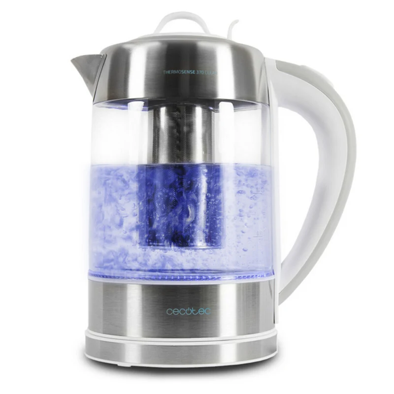 Bouilloire Cecotec ThermoSense 370 Transparente 2200W 1,7 L Blanc Acier inoxydable 2200 W 1850-2200 W 1,7 L