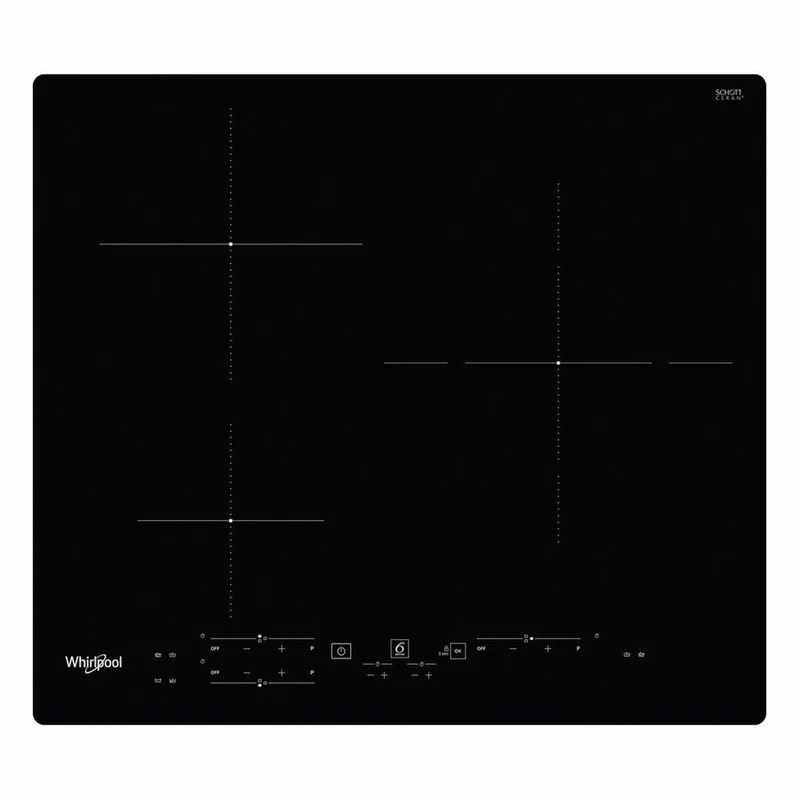 Plaque chauffante à induction Whirlpool Corporation WSB4760NE 7200 W 59 cm