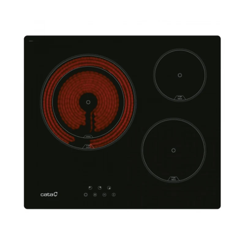 Table de cuisson vitrocéramique Cata TD6003BK 5400W 60 cm