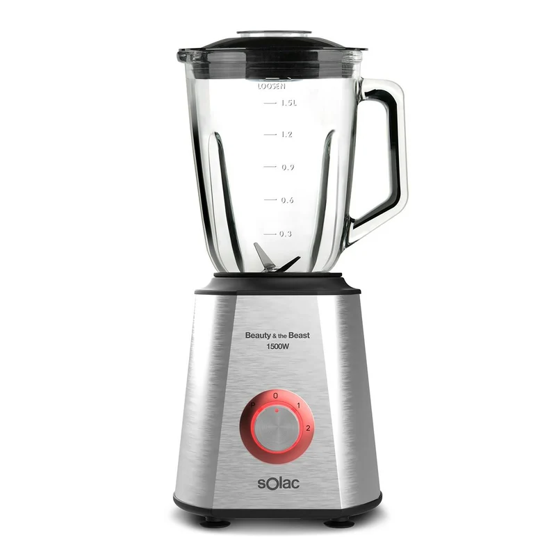 Bol mixeur Solac BV5728 Rouge Transparent Argent 1500 W 1,5 L