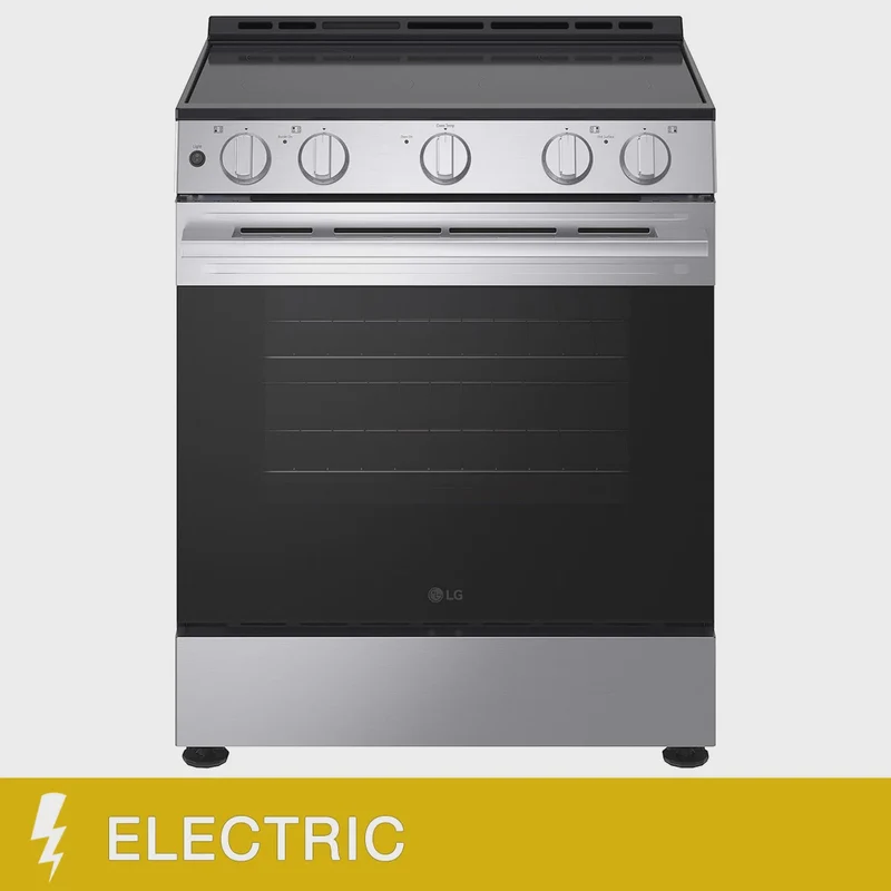 LG 30 in 6.3 cu ft. Stainless Steel Electric Slide-in Range with EasyClean and Pinch to Turn Safety KnobsModel LSEL6330YE