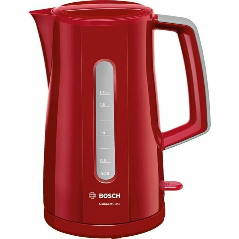 Bouilloire BOSCH TWK3A014 2400 W Rouge Acier inoxydable Plastique/Acier inoxydable 2400 W 1,7 L 1,7 L