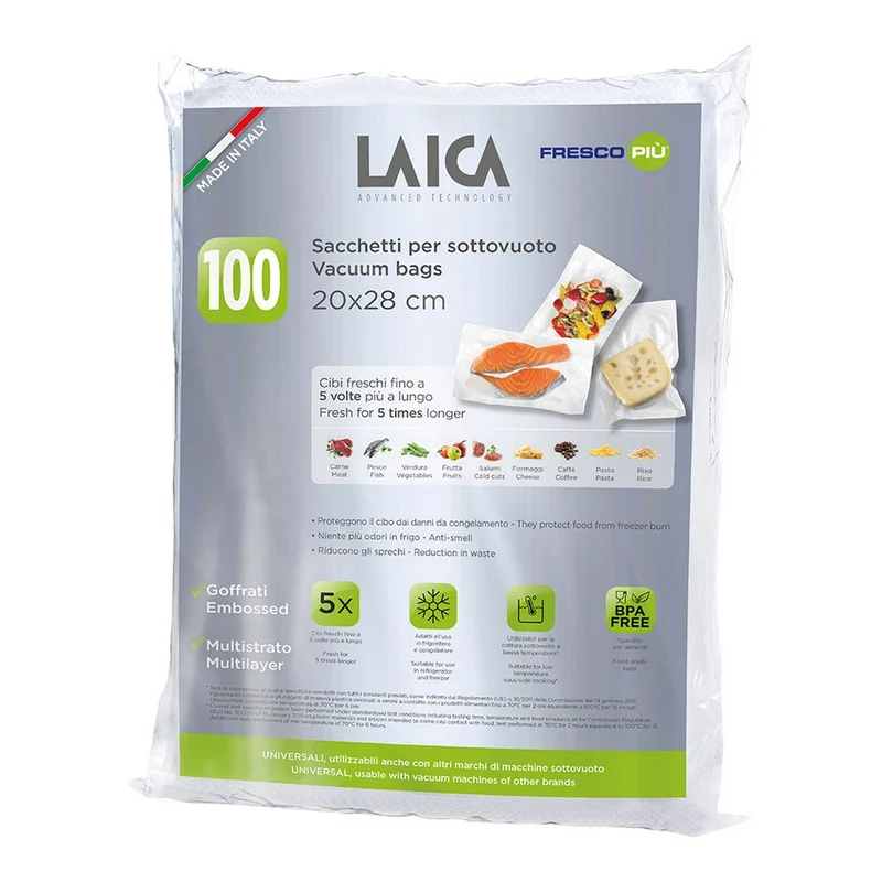 Sacs sous vide LAICA VT3501 100 pièces 20 x 28 cm