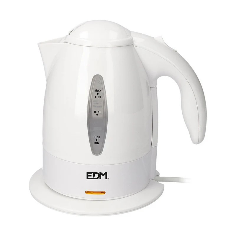 Bouilloire EDM 07655 Polypropylène blanc 2200 W 1 L