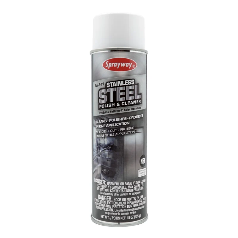 Sprayway – Nettoyant et polisseur pour acier inoxydable 425 g