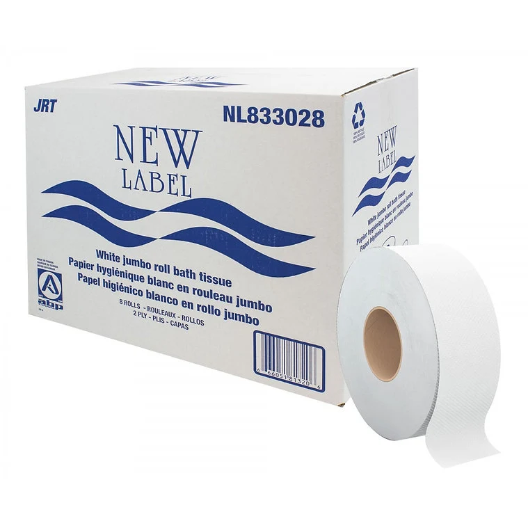 New Lebel – Papier hygiénique junior 8 lb – Boîte de 8 rouleaux (cœur 3,25")