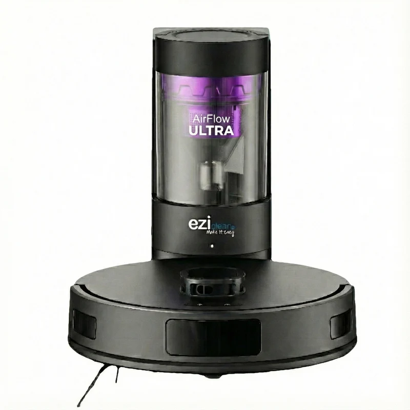 Robot aspirateur laveur LIDAR avec base aspirante EZicleaan Airflow ULTRA