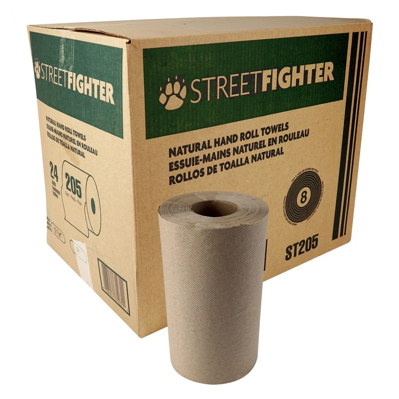 Papier à main brun classique – 24 rouleaux de 205 pi – Usage commercial et institutionnel