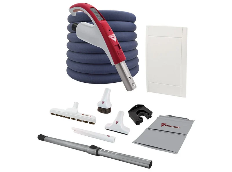 Boyau rétractable Rétraflex pour aspirateur central – 30', 40', 50' ou 60' – Avec ou sans recouvre-boyau