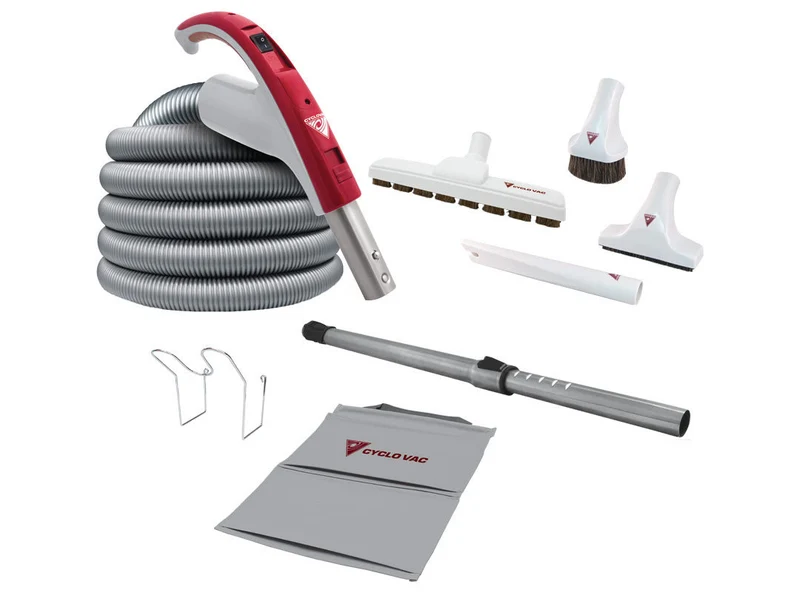 Ensemble arrêt/départ 24V Super Luxe CycloVac pour aspirateur central – 30', 35', 40' ou 50' – Garantie 5 ans