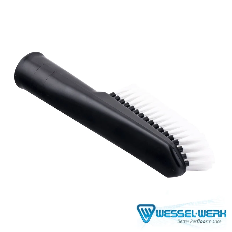 Brosse à épousseter longue pour aspirateur central – Connexion 1"1/4 – Noir