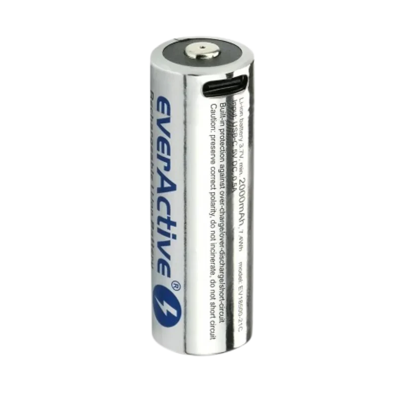 Batterie Li-ion 18500 3.7V 2000mAh USB-C