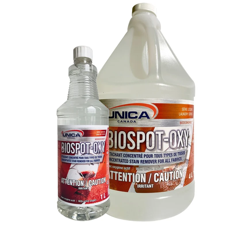 Biospot Oxy Détachant concentré biodégradable – Tous tissus – Parfum orange – 946 ml ou 4 L