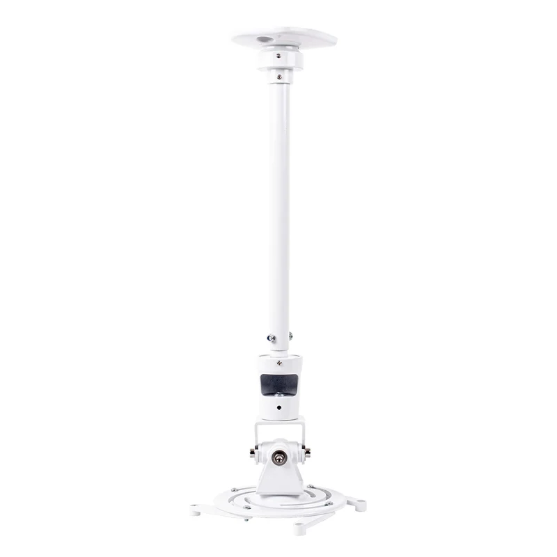 Duronic PB08XL Support pour Vidéoprojecteur Plafond Rotatif 360° Inclinable 180° Pivotable 180° Charge maximale 10 kg Bras Extensible Idéal pour Home Cinema présentations conférences