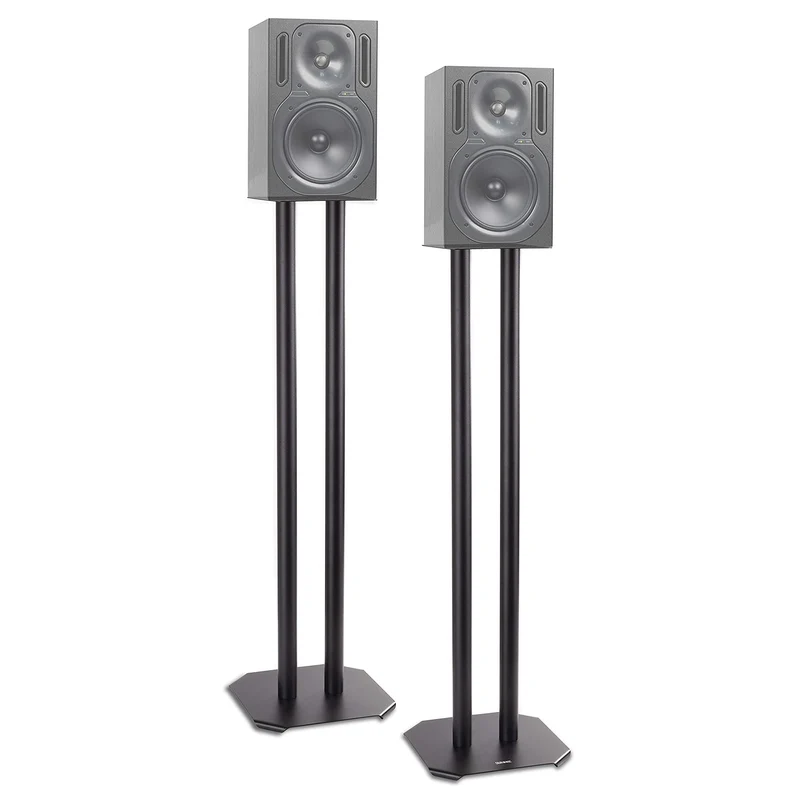 Duronic SPS1022 /60 Paire de Pieds d'Enceintes - 60 cm de Hauteur - Lestable avec du Sable - Cônes pour réduire Vibrations - Compatibilité Universelle Haut-parleurs Hi-FI/Stéréo/Home Cinema 5.1 - Set de 2