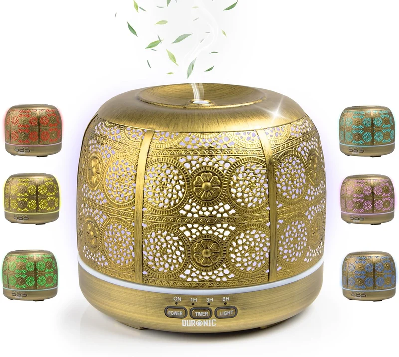Duronic AD43 Diffuseur d’Arômes Brumisateur d’Huiles essentielles Purificateur d’air Naturel Humidificateur Aromathérapie Maison Bien être Relaxation détente apaisant Parfum