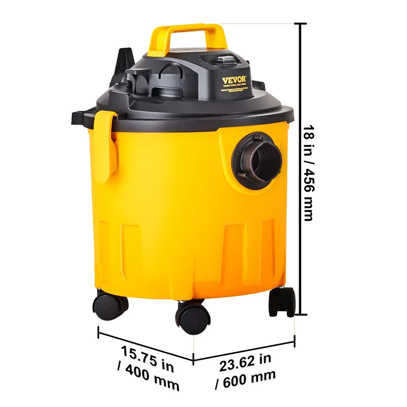 SucceBuy Stainless Steel Wet & Dry Shop Vacuum – 1000W+, Powerful Suction, 18L/20L/30L, for Carpet, Debris & Pet Hair