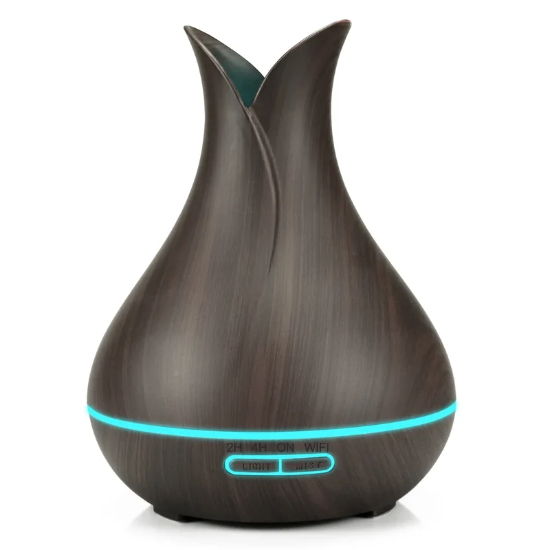 WiFi Smart Air Humidifier & Aroma Diffuser 400ml – Essential Oil, Wood Ball Design