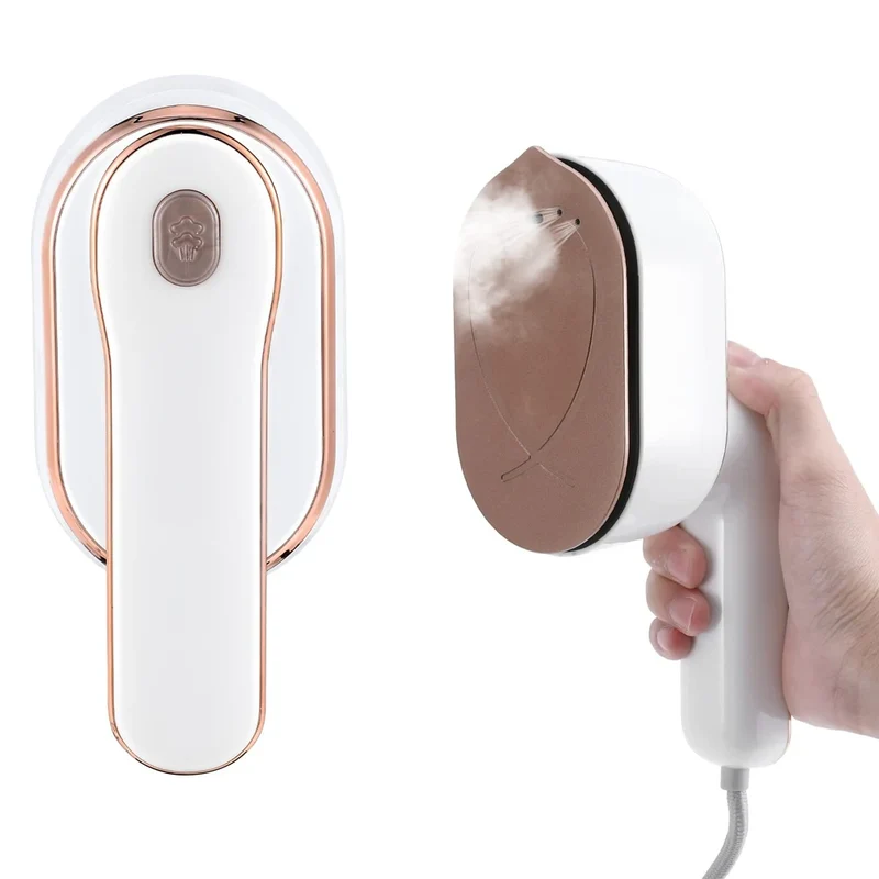 Mini Handheld Steam Iron – Foldable Travel Garment Steamer, Ceramic, Wet & Dry