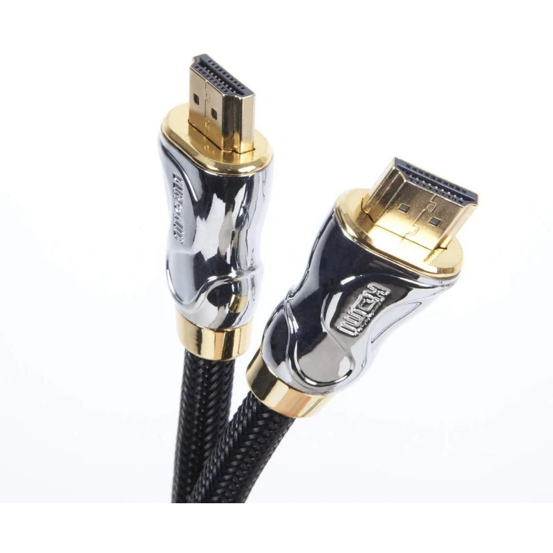 Duronic HDC04 / 3 m Câble HDMI dernière génération 2.0 | 3 mètres | Tête en métal et connecteurs en plaqué Or 24K | Permet la Transmission Rapide de Signal 3D 4K 2160p | Ethernet