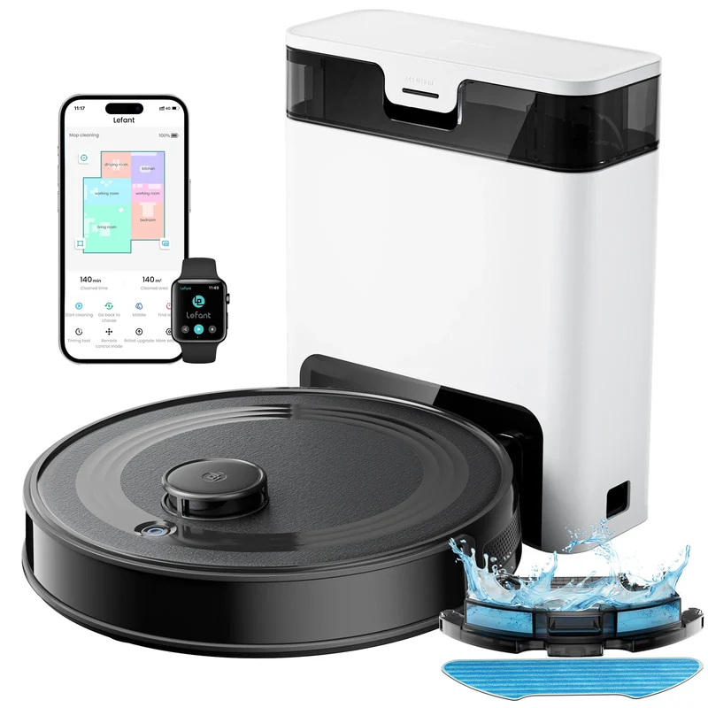 Lefant M2S Pro Robot Vacuum Cleaner – 10000Pa, Laser Navigation, Auto Dust Station