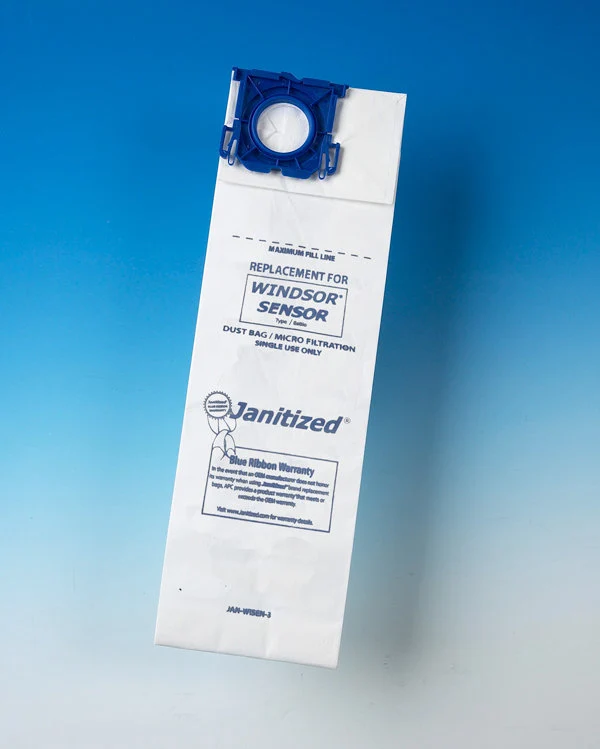 Sacs microfiltre Windsor Sensor SR12/SR15, Sebo Sensor, Janitized VSP14/VSP18 – Paquet de 10