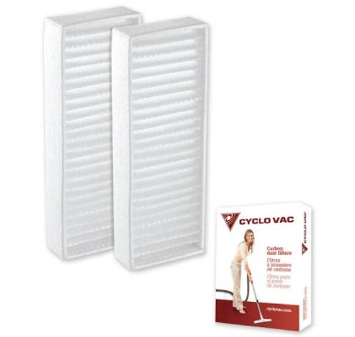 Filtres à poussière de carbone CycloVac Haute Efficacité – Paquet de 2 (TDFILHEC2)
