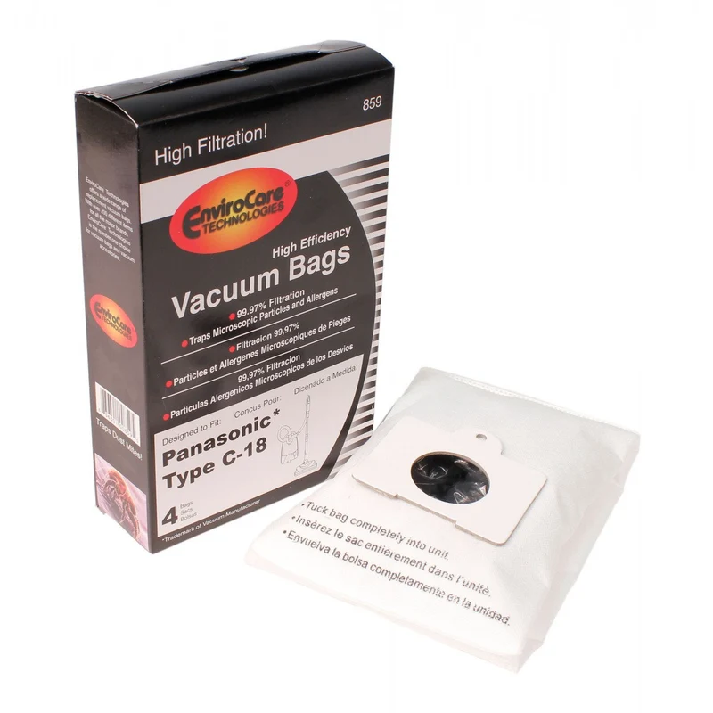 Sacs microfiltre HEPA Panasonic Type C-18 – Paquet de 4