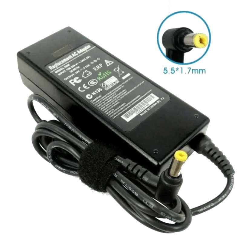 Chargeur PC Acer 19V 4.74A 90W Adaptateur Ordinateur Portable Acer Aspire fiche 5.5x1.7mm