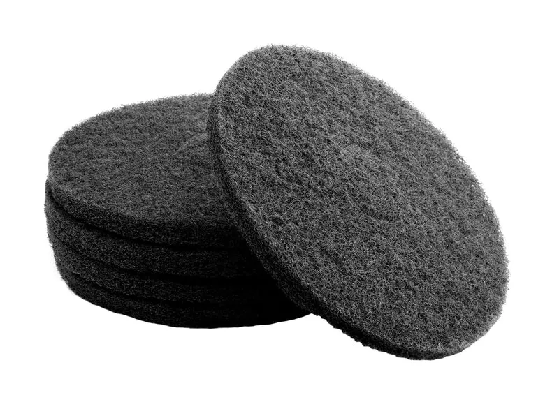 Tampons pour polisseuse à plancher - pour décaper - 14" (35,5 cm) - noir - boîte de 5 - Norton