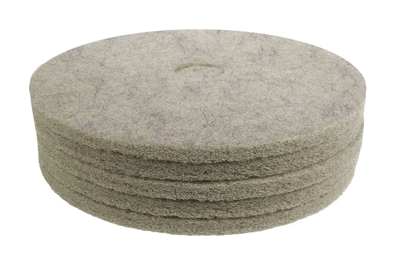 Tampons pour polisseuse à plancher - pour brunissage à haute vitesse - 20" (50,8 cm) - fibre naturelle - boîte de 5 - Norton