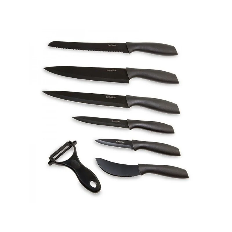 Cecotec Set de 7 couteaux Titanium