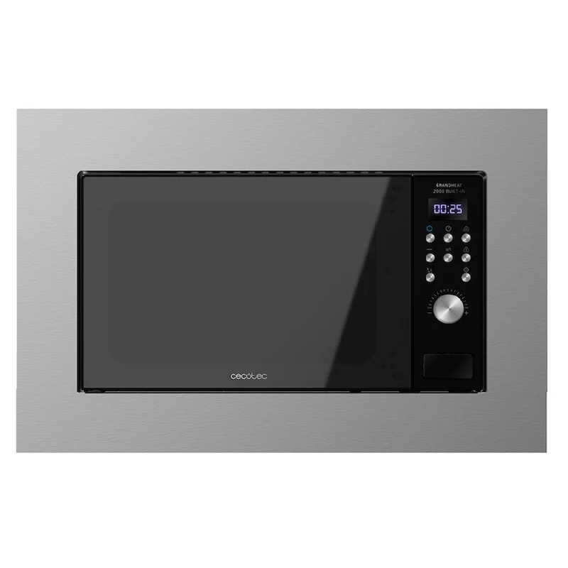 Cecotec Micro-ondes encastrable GrandHeat 2000 Built-In Steel Black