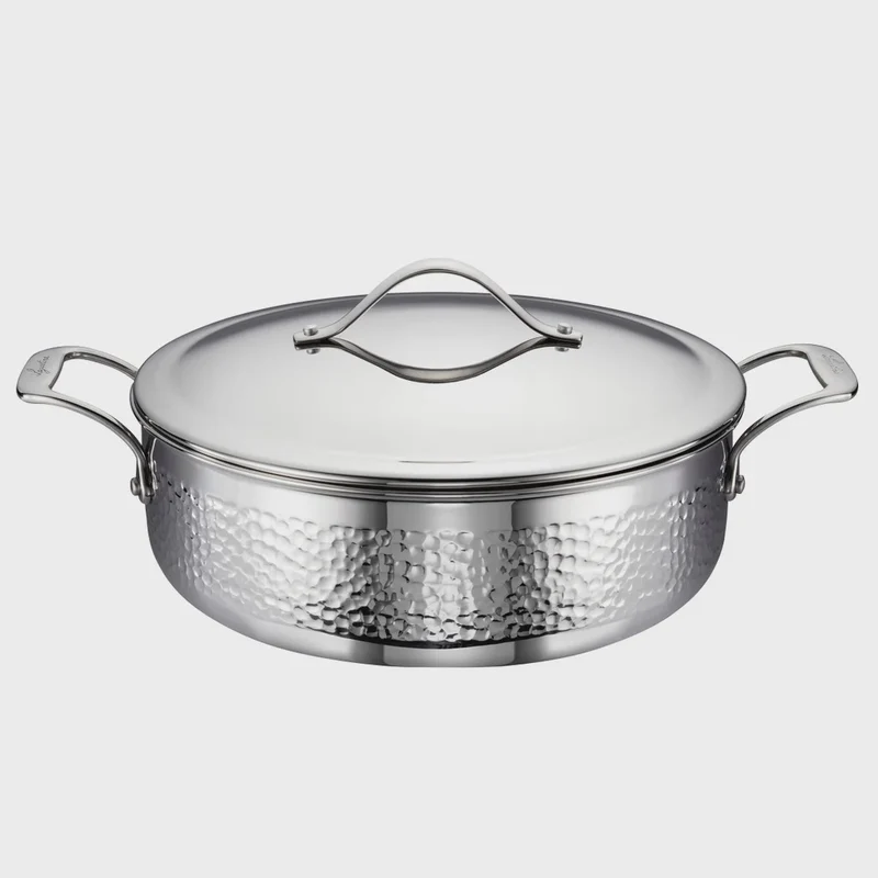 Lagostina Legacy Hammered 5-ply Everyday Pan, 28 cm (11 in.) / 5.5 L (5.8 qt.)