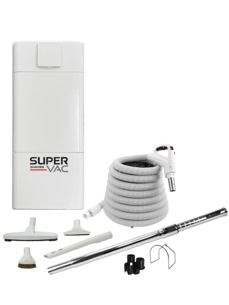 Aspirateur central - Super Vac 30 - Avec boyau de 35 pieds - Condo - Sans installation intra-murale