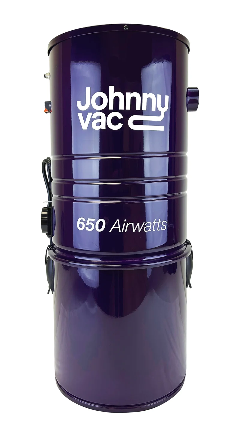 Aspirateur central - Johnny Vac - silencieux - 650 watts-air - sac HEPA - Avec Sacs