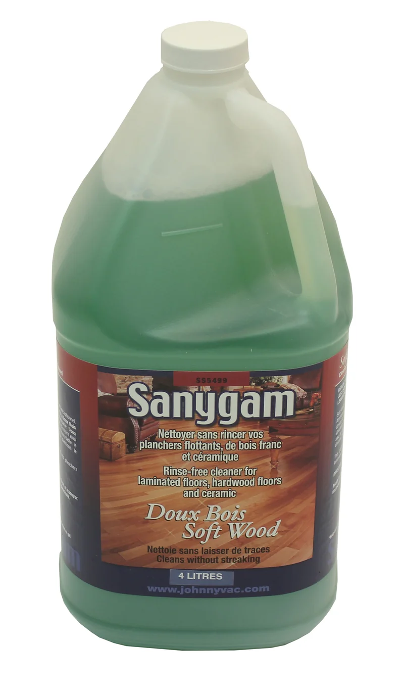 Nettoyant sans rincage - pour planchers flottants, de bois francs et céramiques - 1,06 gal (4 L) - prêt à utiliser - Johnny Vac