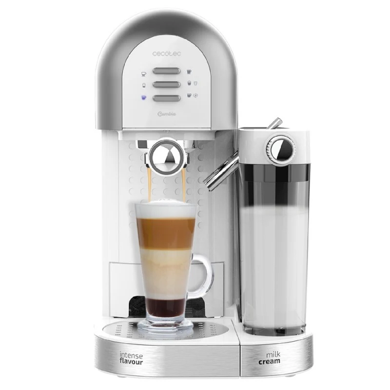 Cecotec Machine à café semi-automatique Cumbia Power Instant-ccino 20 Chic Serie Bianca