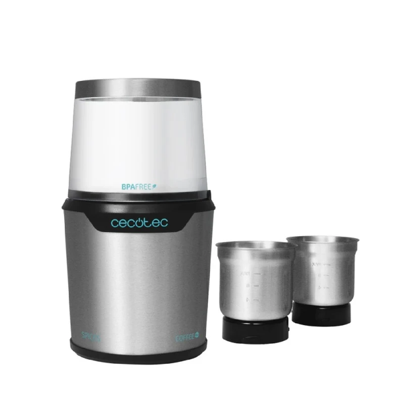 Cecotec Moulin à café et épices TitanMill 300 DuoClean