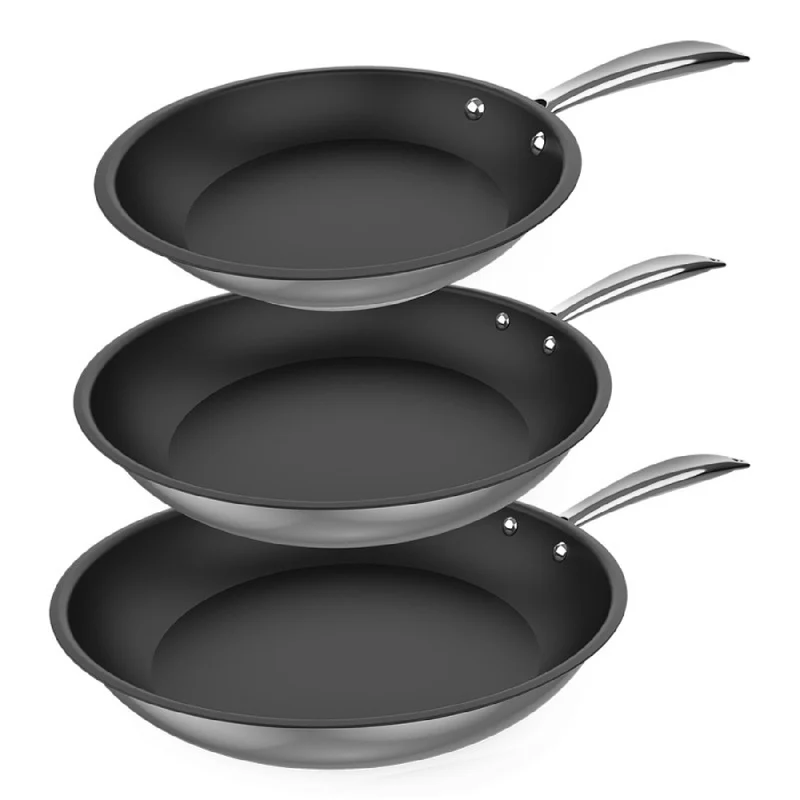 Cecotec Set de poêles Polka Classy 20-24-28 Bucket Set Steel
