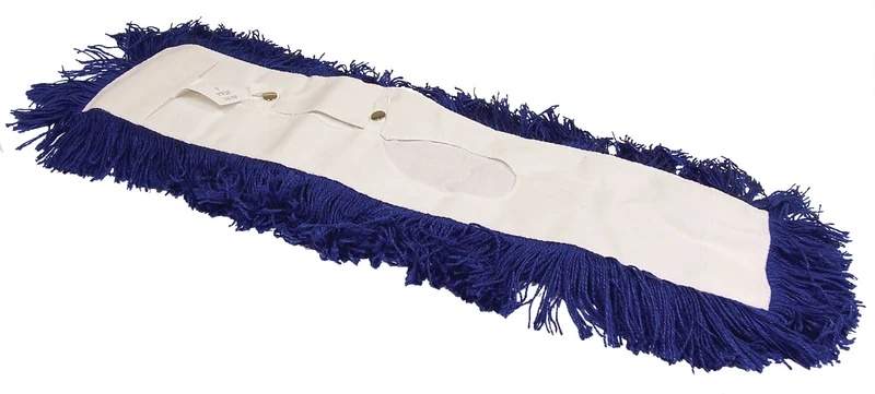 Vadrouille d'époussetage ovale - synthétique - 12,7 cm x 121,9 cm (5'' x 48'') - bleue